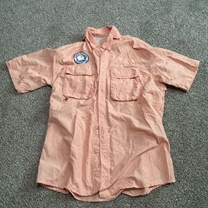 American Bass Anglers Fishing Shirt Men's Bimini Bay Shirt Size L